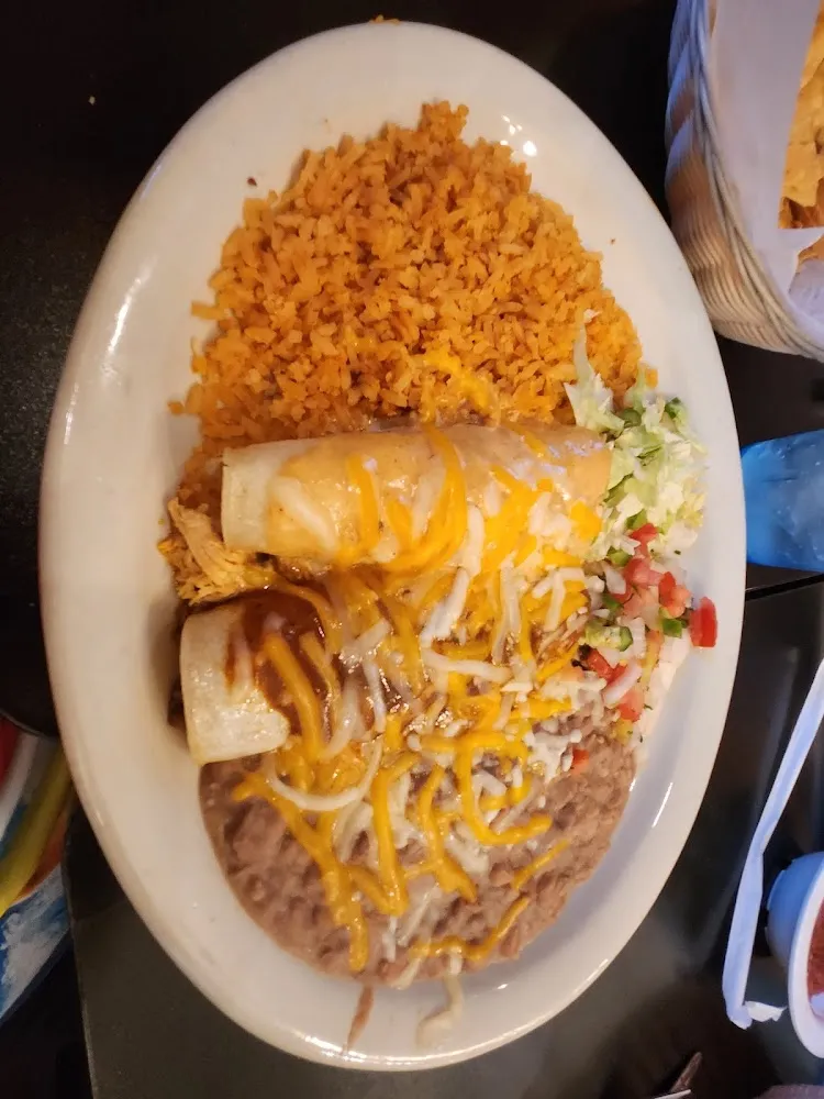 Shrimp and Veggie Chimichanga